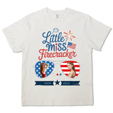 Celebra el Día de la Independencia, pequeña señorita petardo: camisetas, sudaderas y sudaderas de algodón personalizadas.